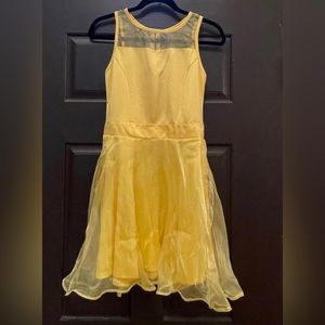 NWT Yellow Layered Chiffon Costume Dress